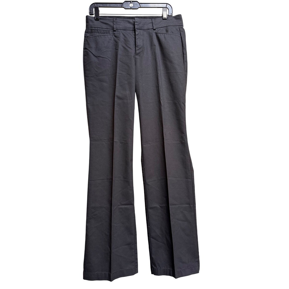 Dockers Women's Black Dress Pants Sz 8M Career Stretch Bootcut Trousers Wide Leg